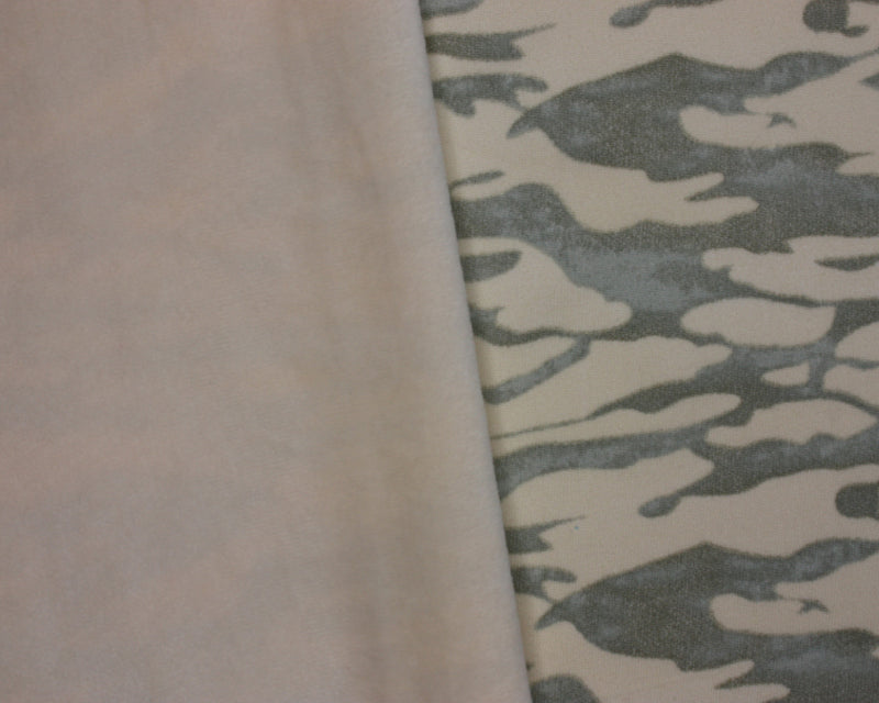 Camouflage Minkey Backed Alpine Fleece Sweatshirt