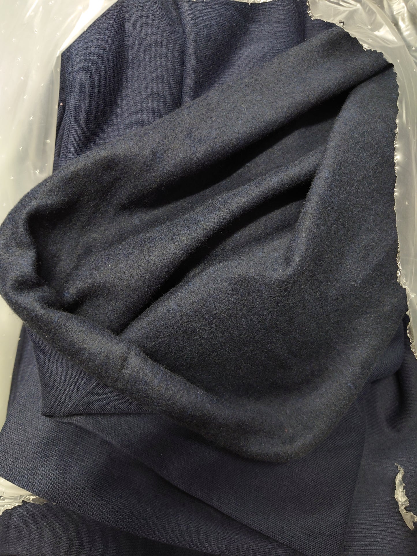 Navy sweatshirt (brushed back) 3m for £21