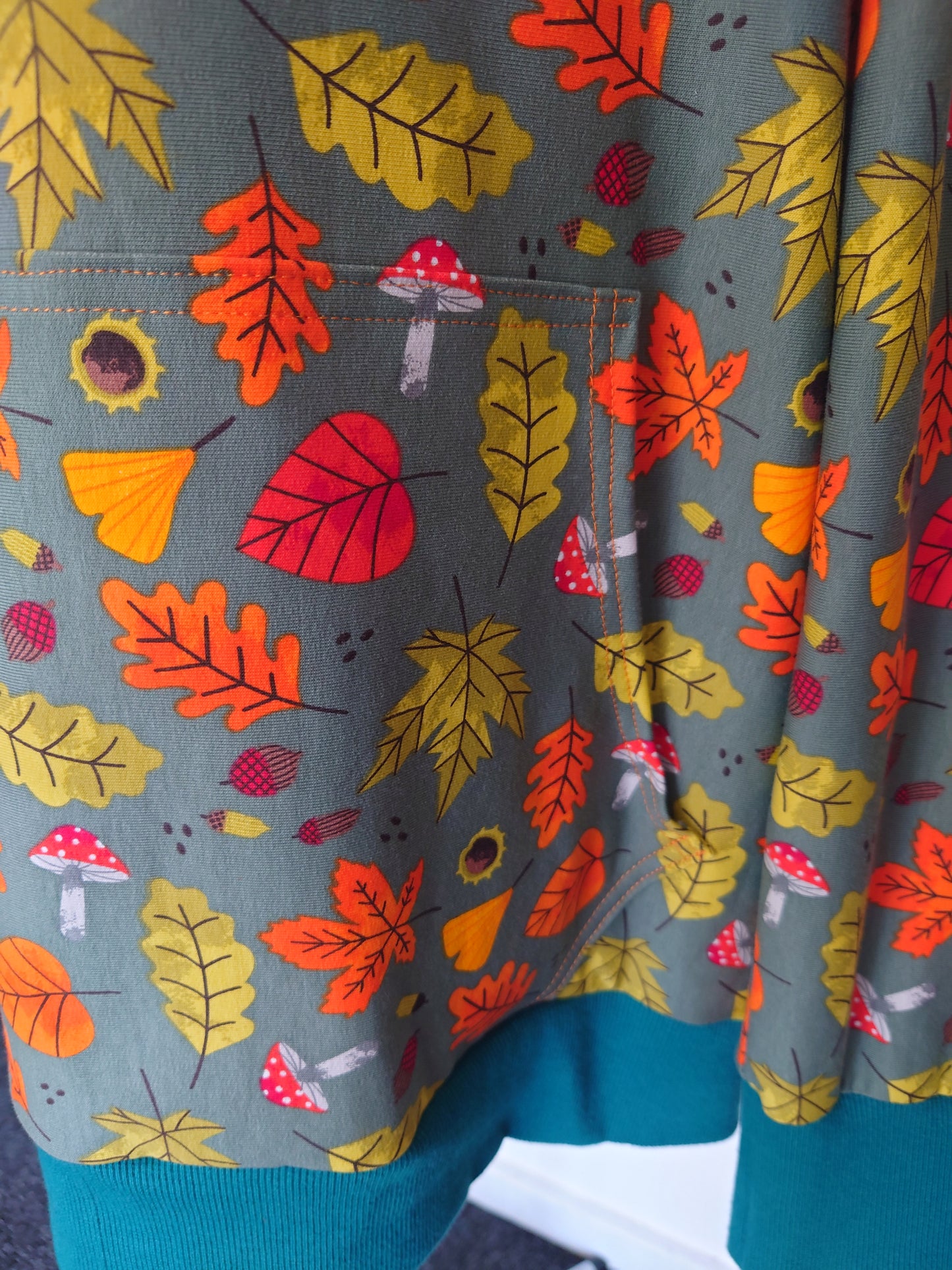 Adults mushroom & leaves Hoodie