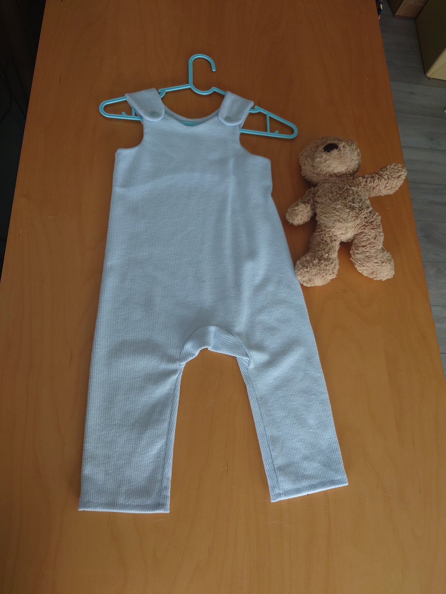 18 - 24m Baby Blue Soft Cord Dungarees