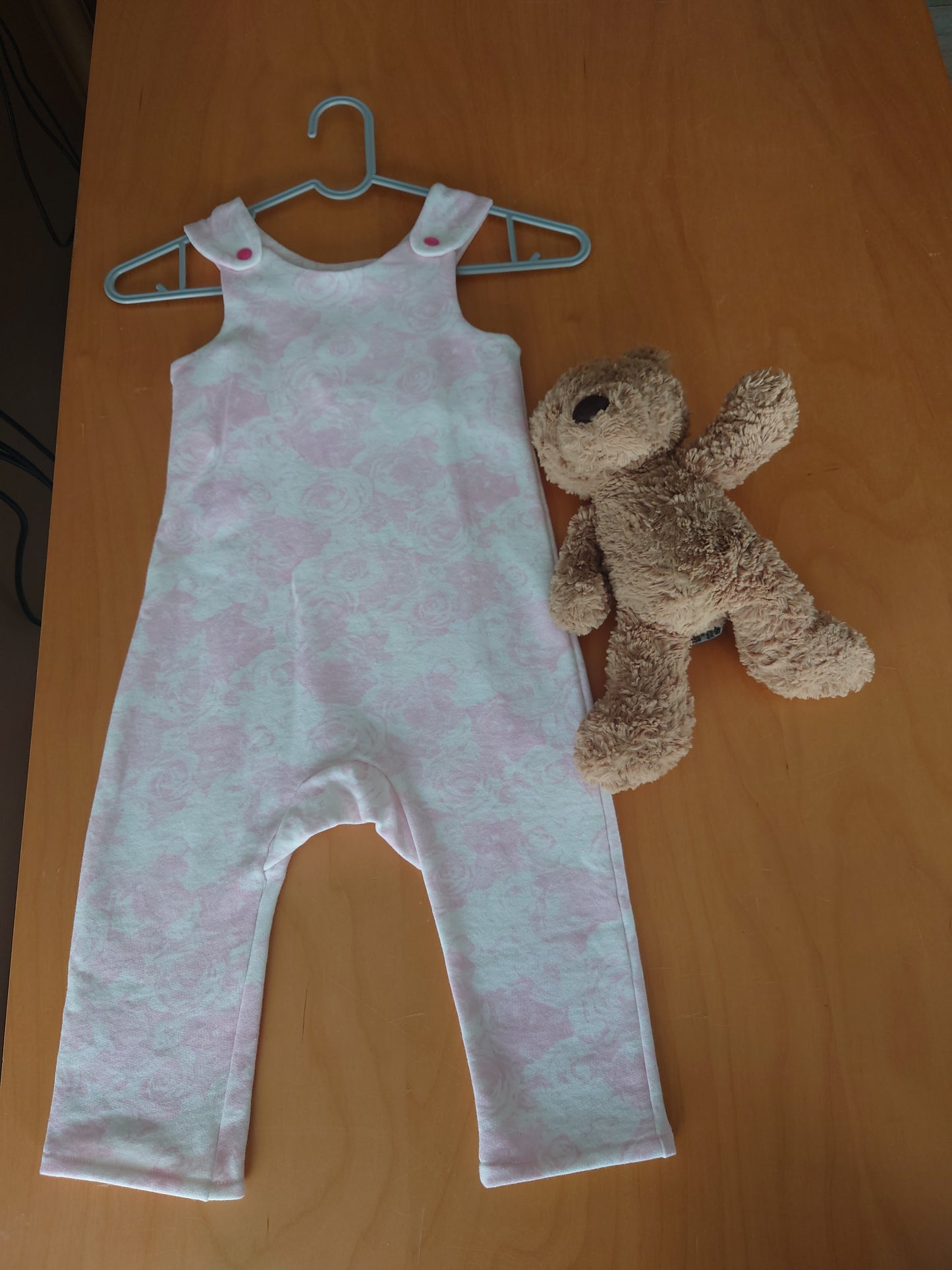 12-18m Rose Sweatshirt Dungarees