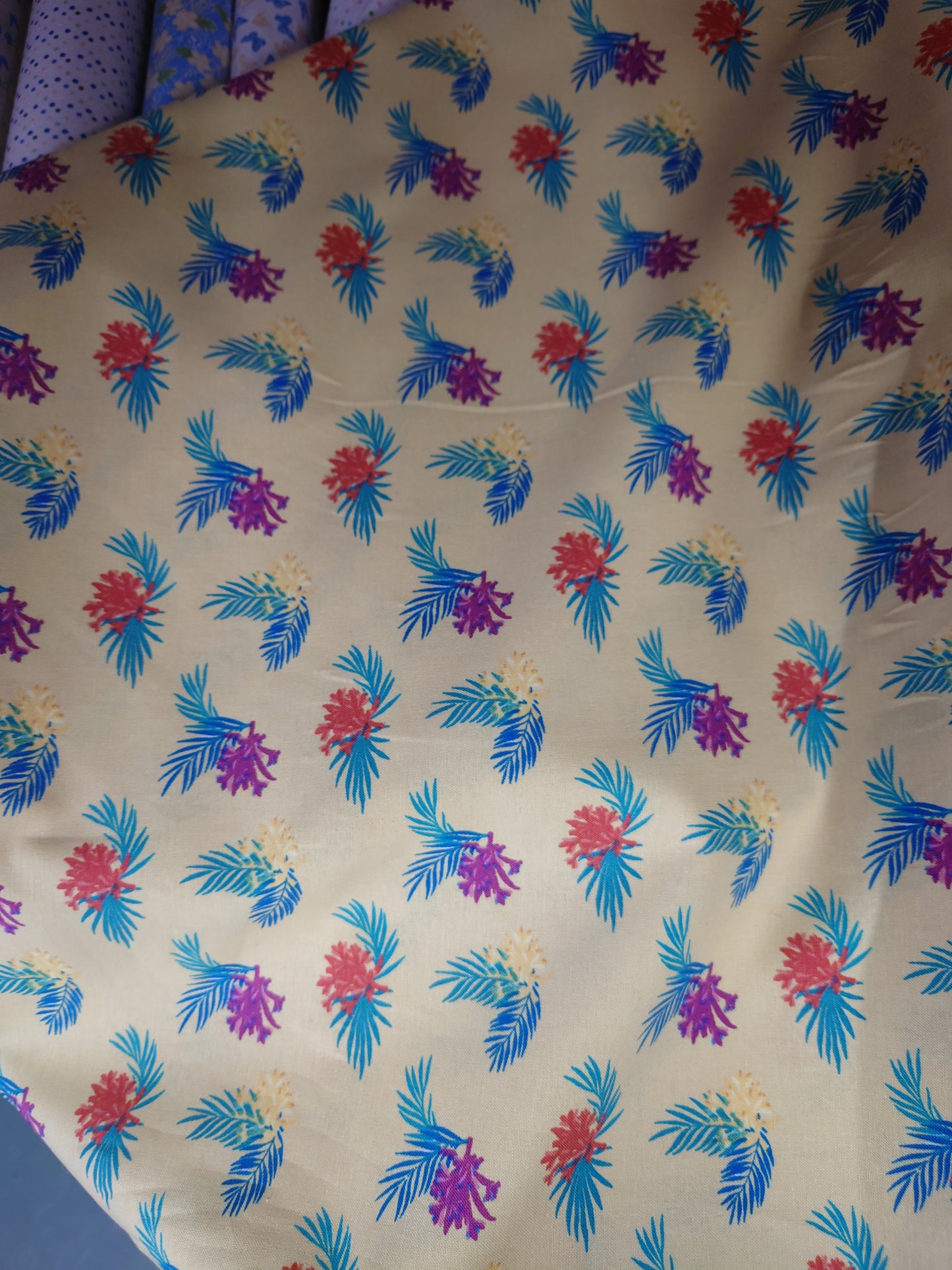 Tropical Leaves 100% Cotton