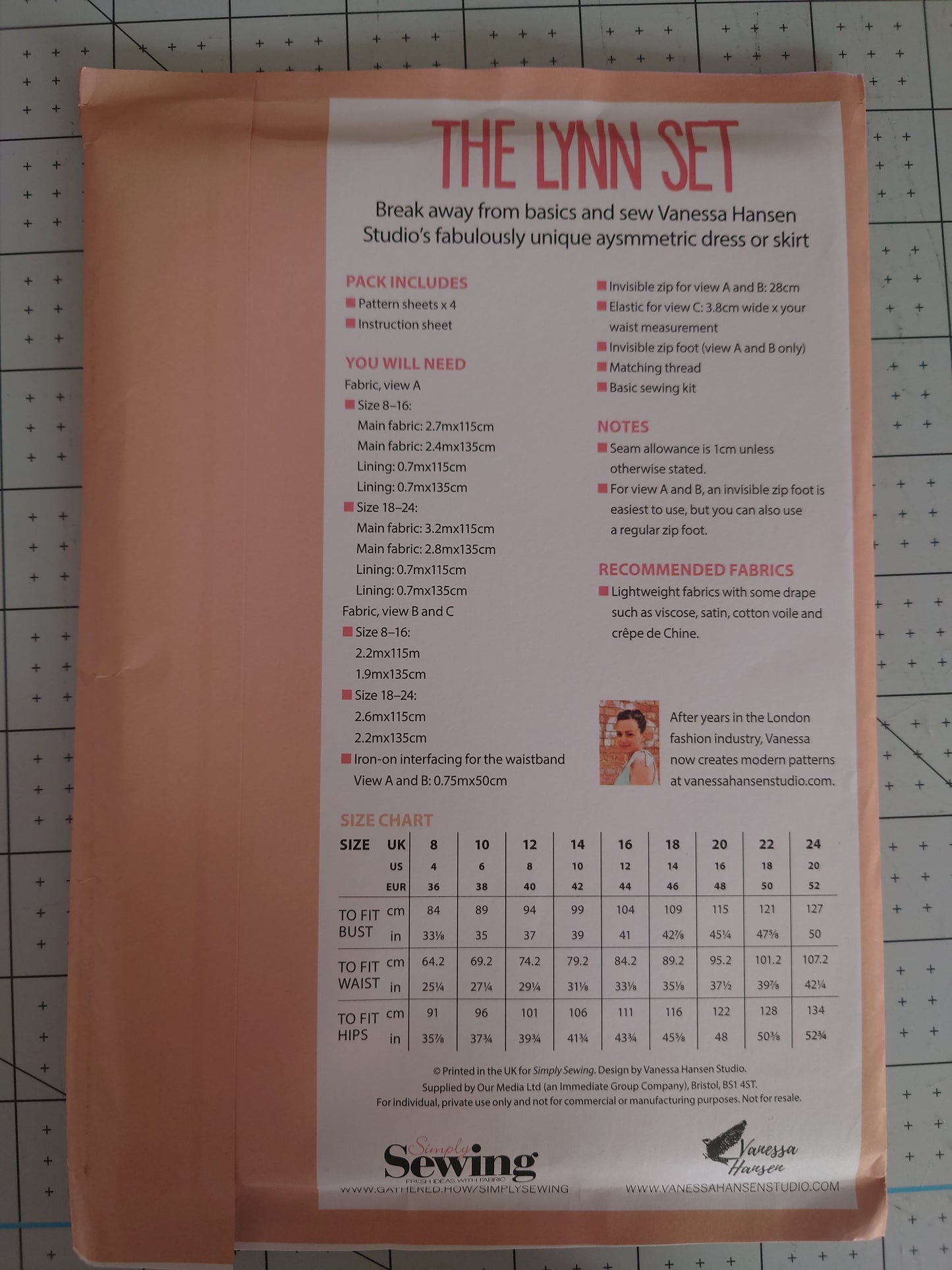 The Lynn Set Paper Pattern