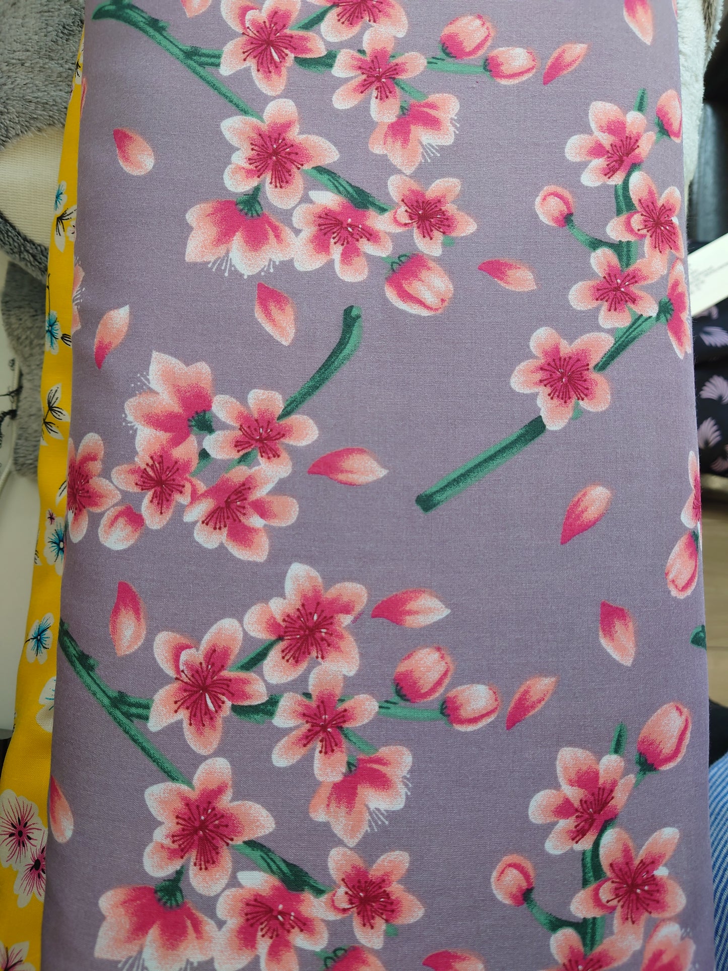 Floral Viscose lavender/Pink