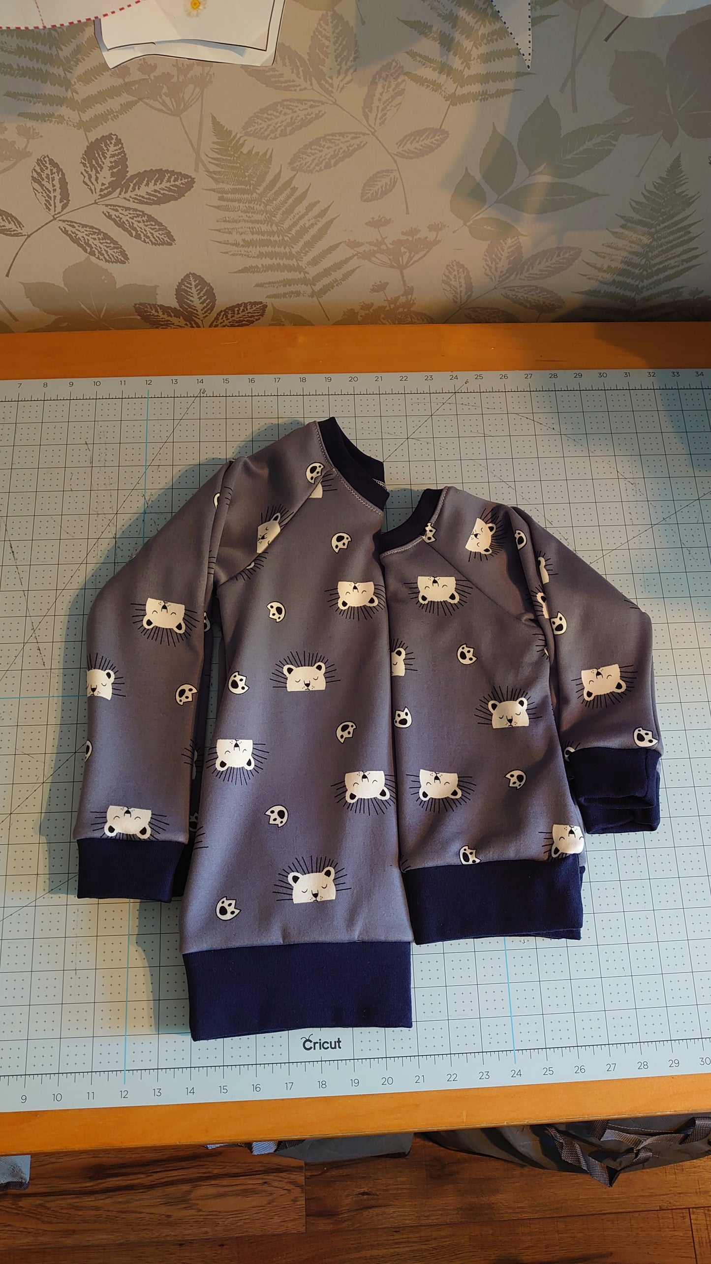 Grey Sleepy Lion Minkey Backed Alpine Fleece Sweatshirt