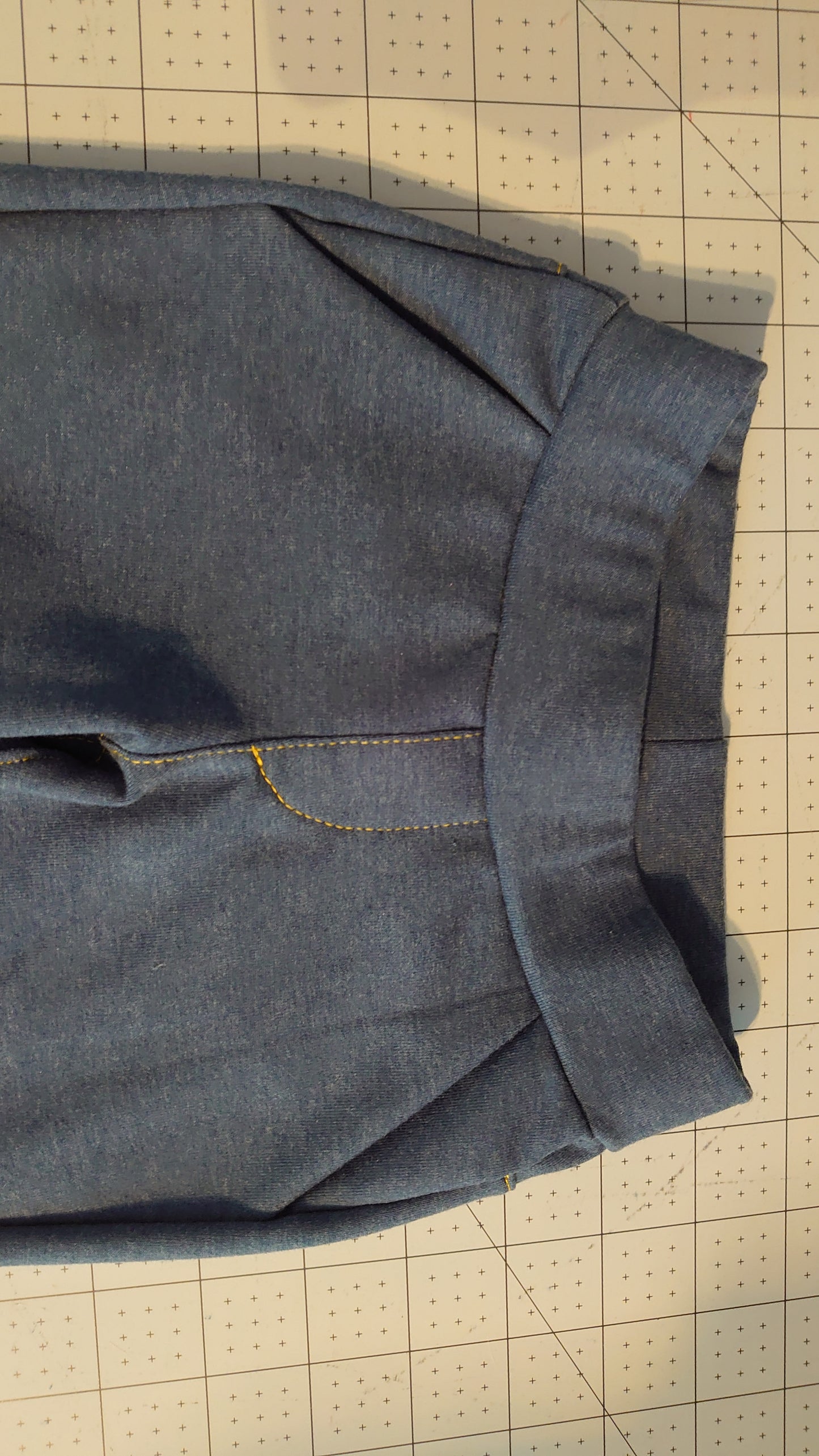 Denim Blue French Terry Loopback Cotton Jersey