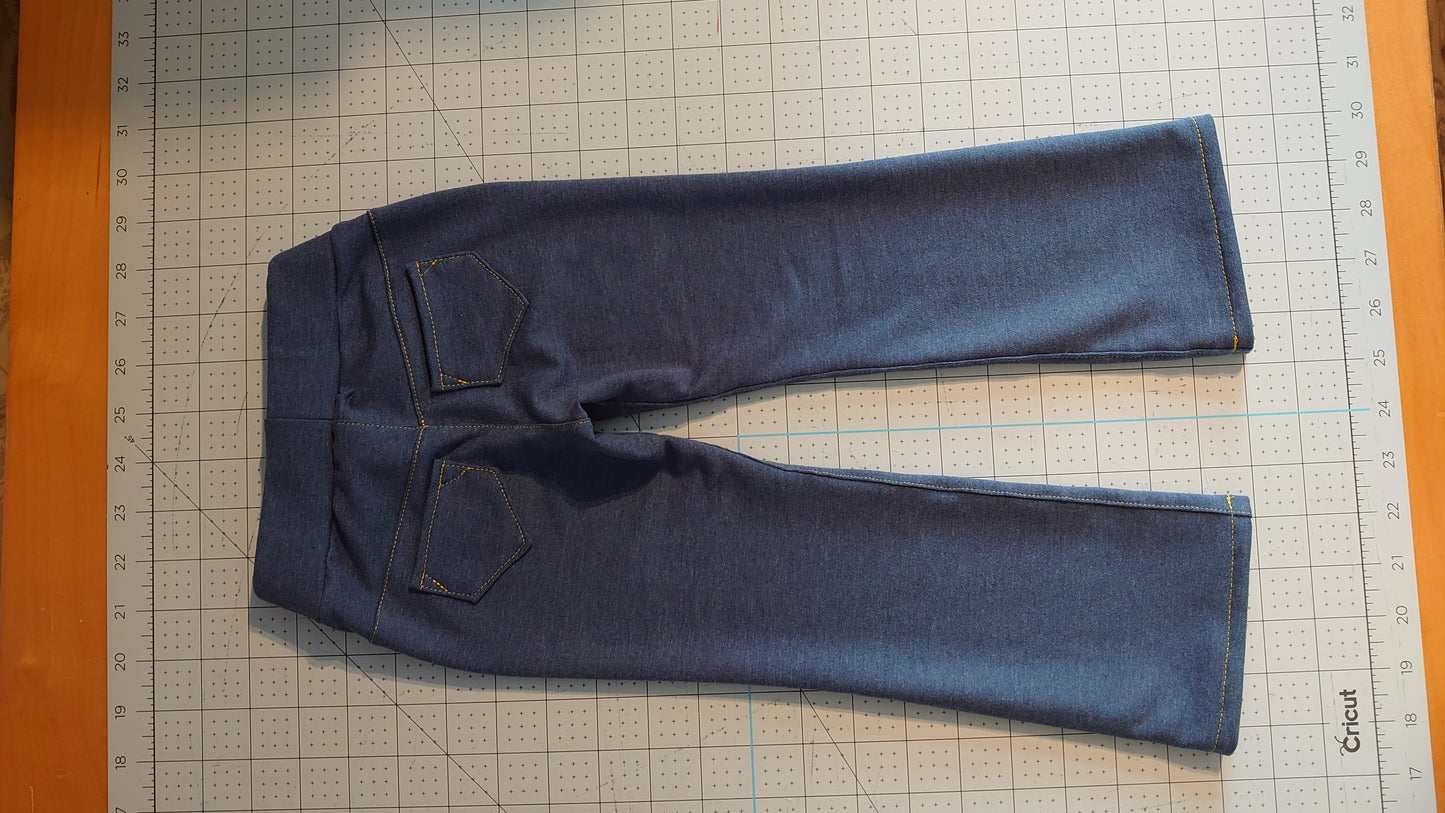 Denim Blue French Terry Loopback Cotton Jersey