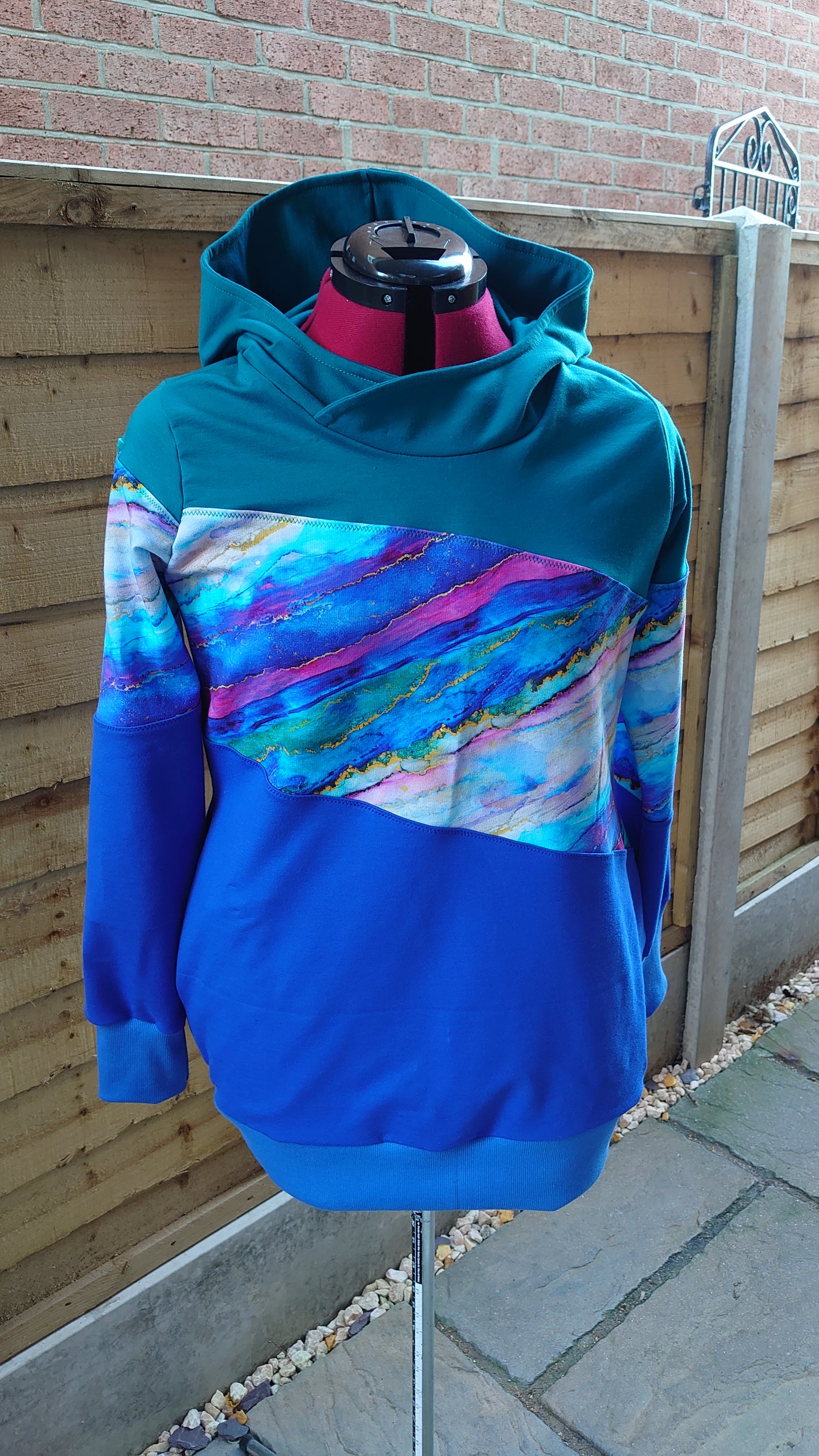 Cobalt Blue French Terry Loopback Cotton Jersey