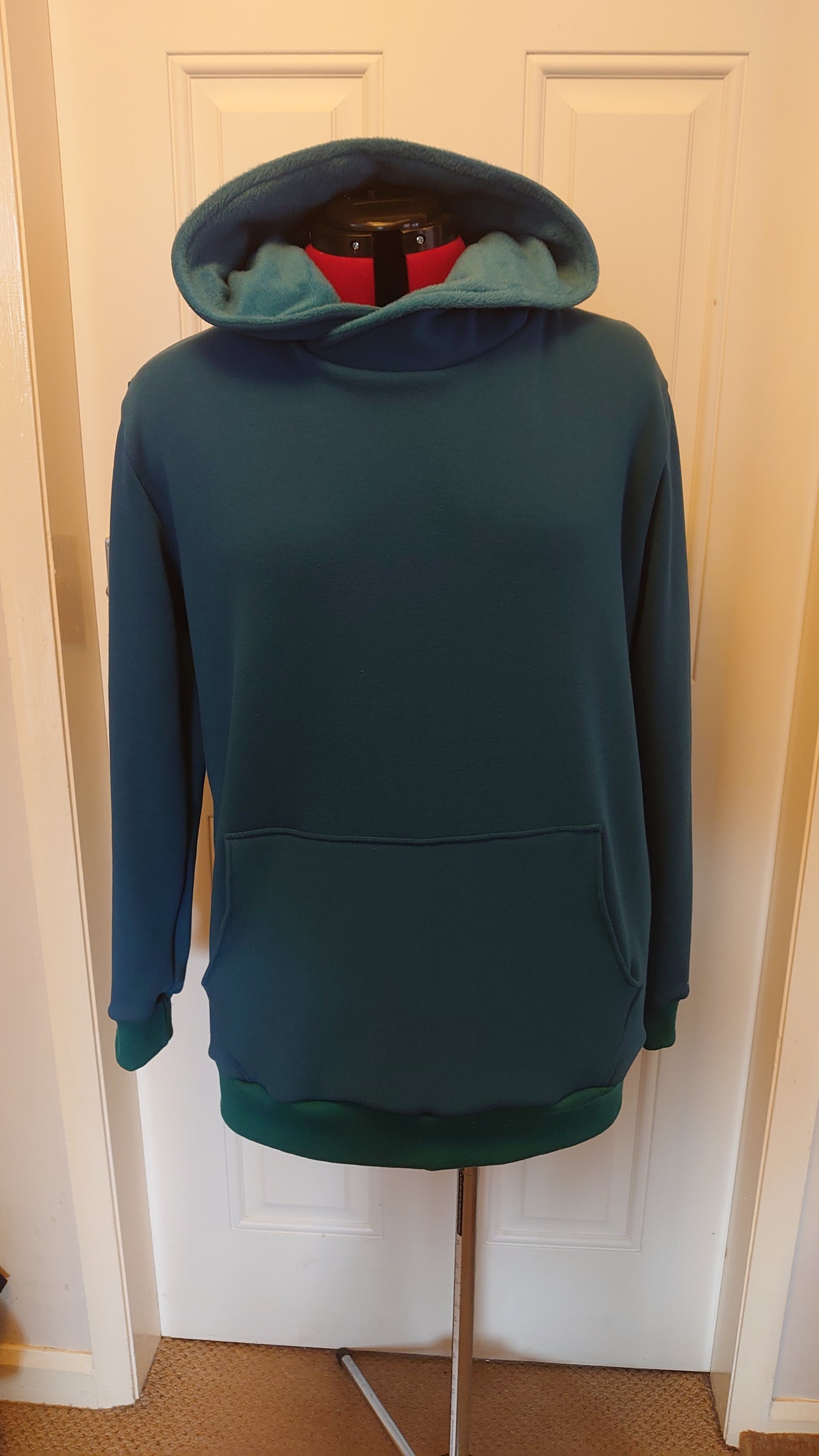 Petrol/teal ribbing - half meter