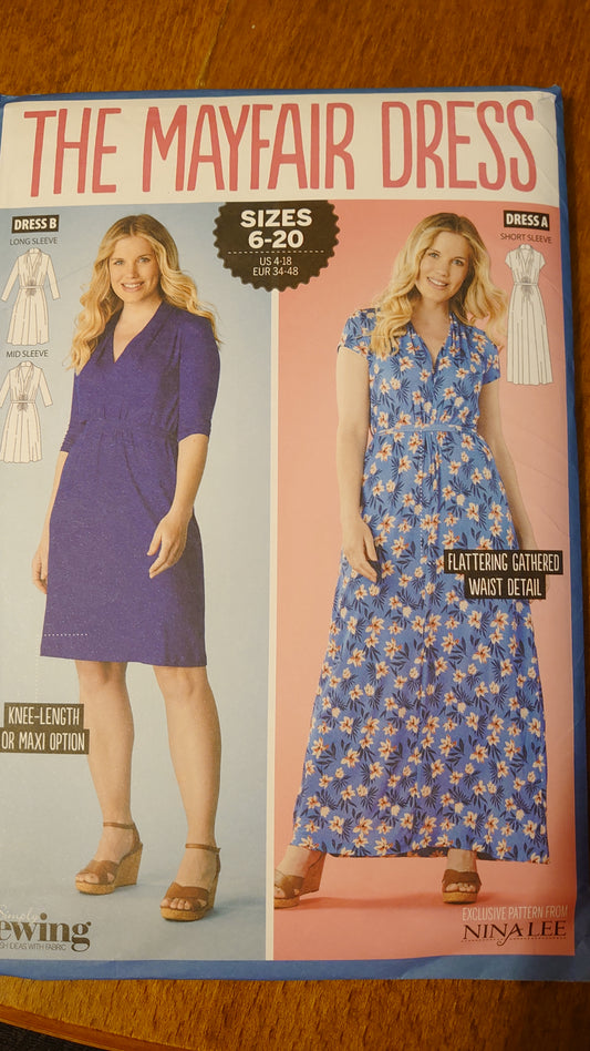 Nina Lee 'The Mayfair Dress Sewing Pattern