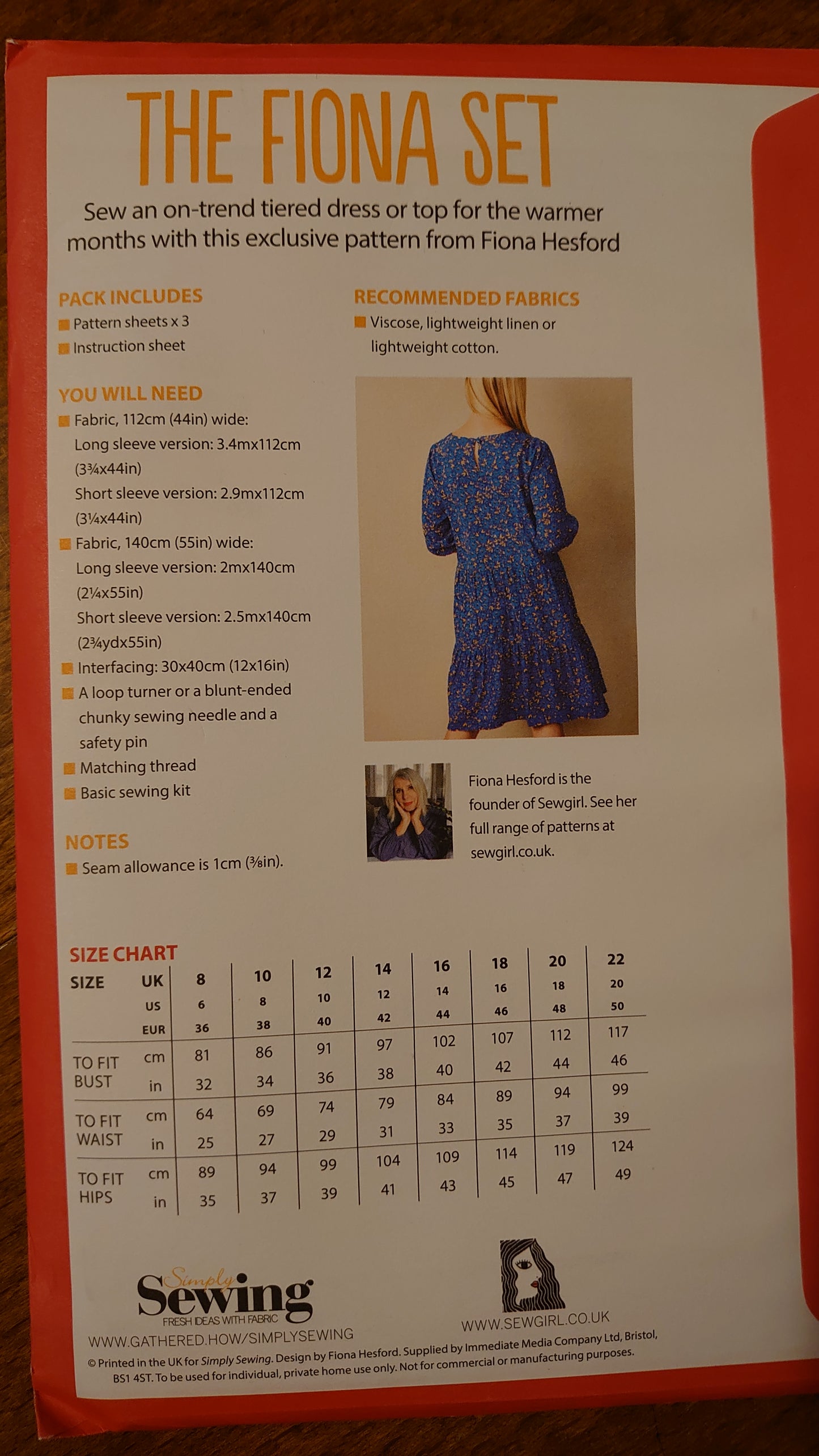 The Fiona Set sewing pattern