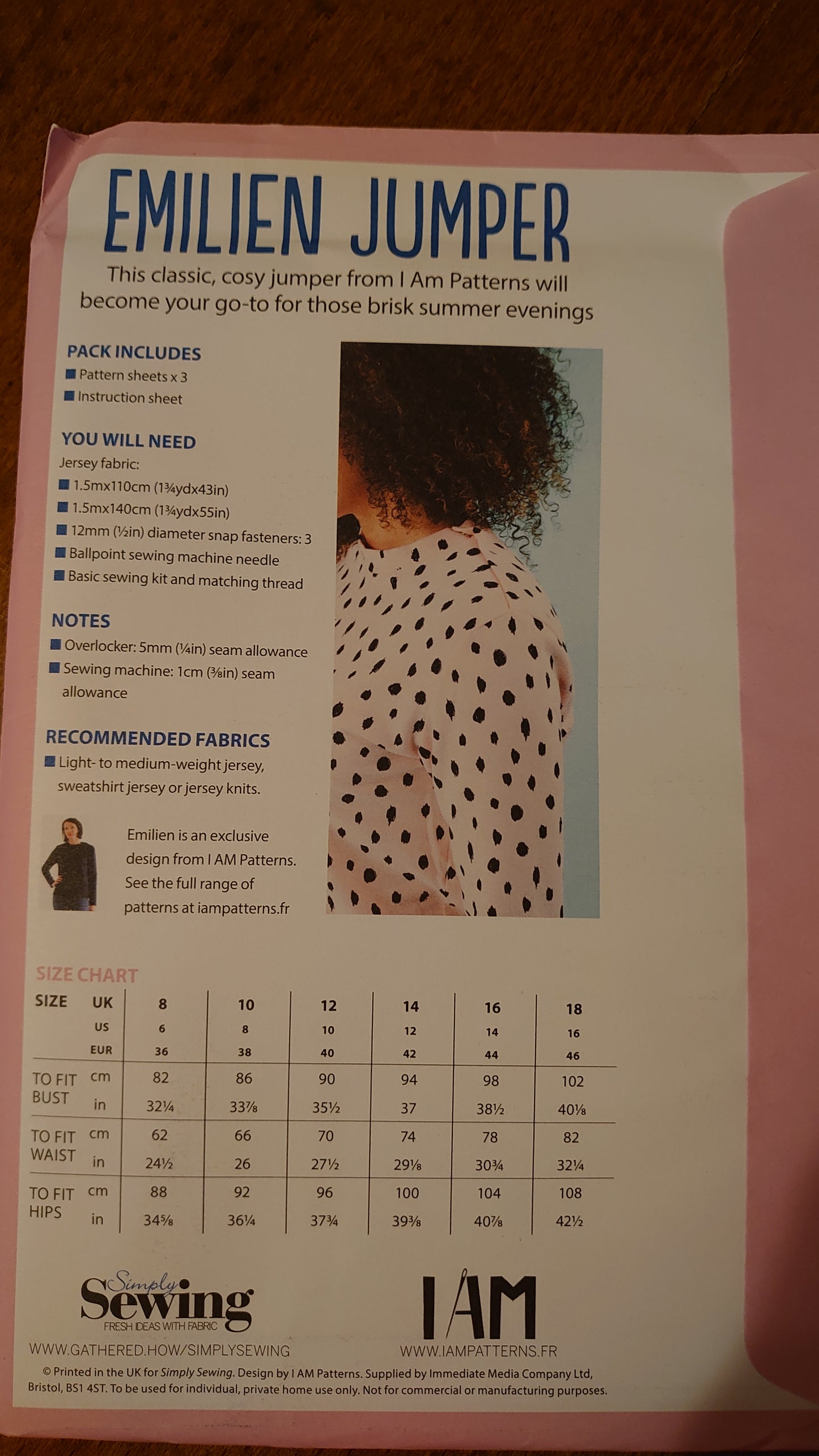Emilien Jumper Sewing Pattern