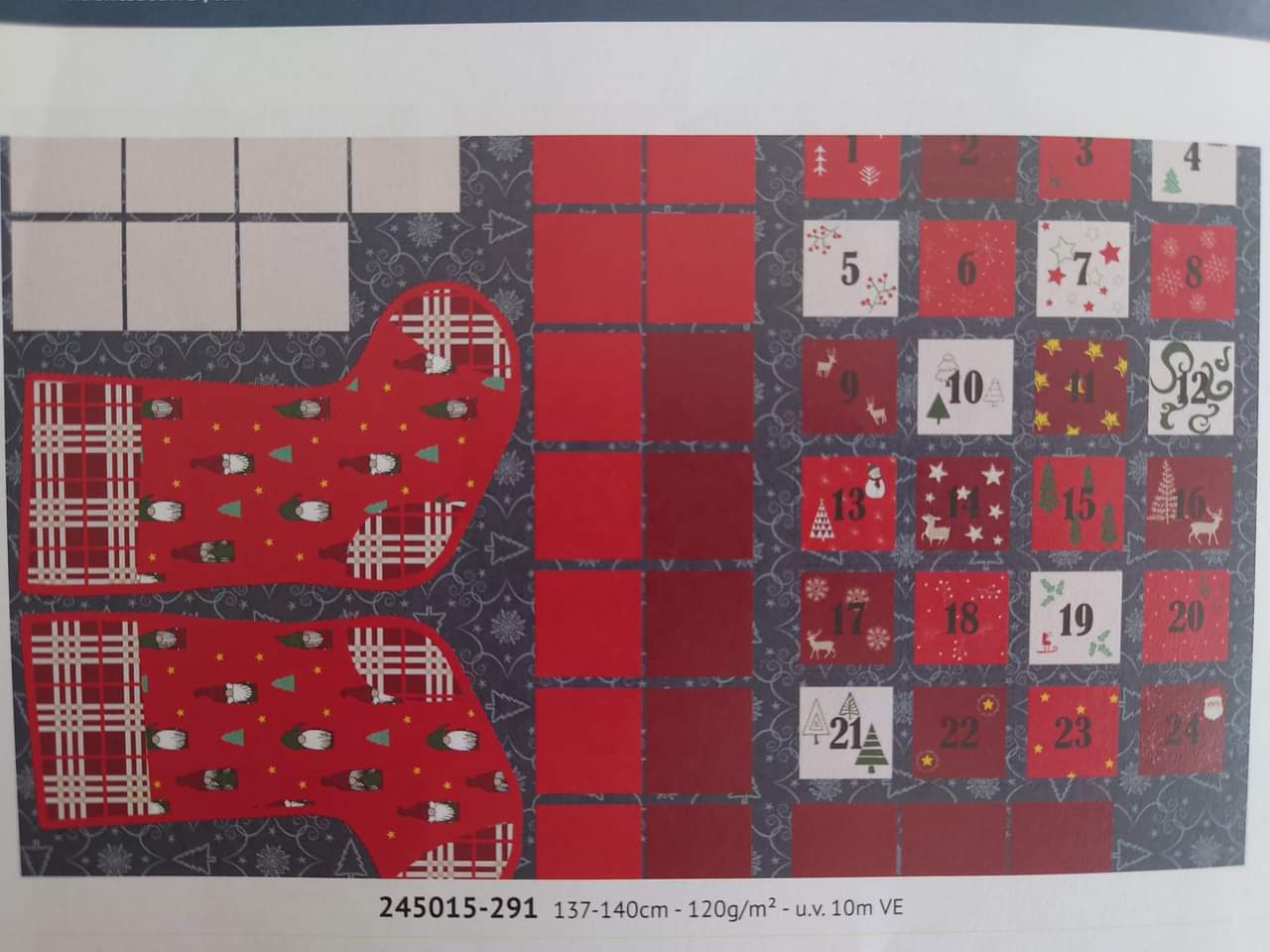 Advent calendar & stocking panel