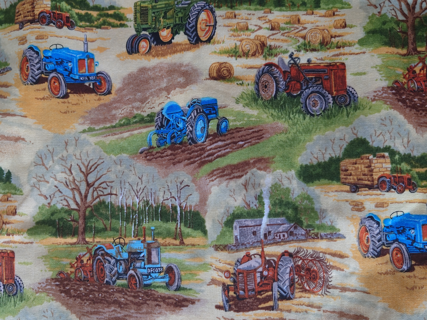 18-24m Vintage Tractors Dungarees