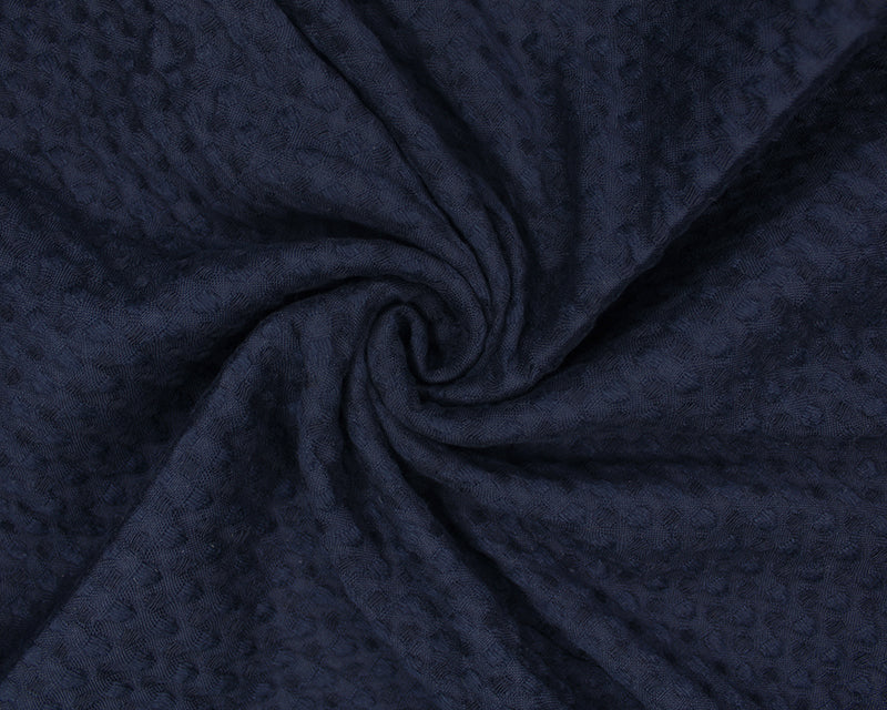 Large Cotton Waffle - Navy