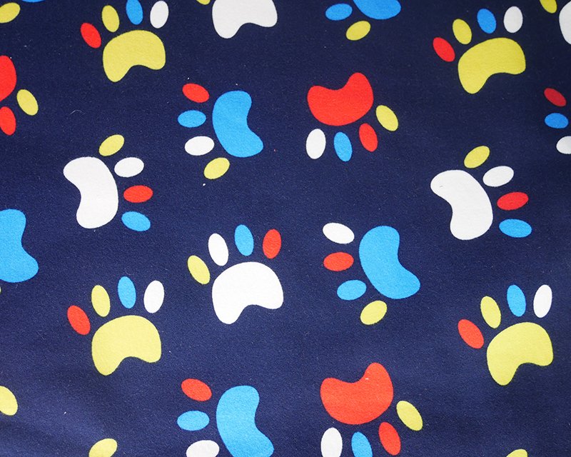 Paws on Navy Alpine Fleece