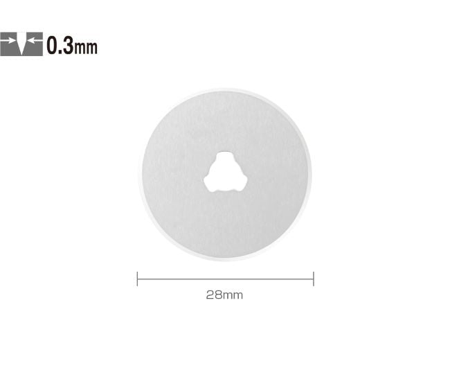 OLFA® 28mm Standard Rotary Blades: 10 blade pack (RB-28/10)