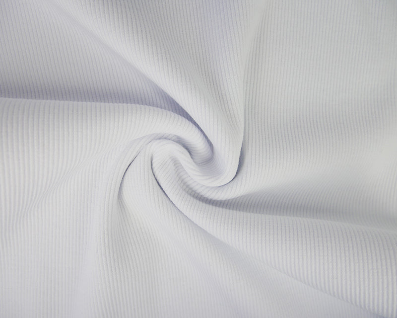 White Ribbing - half meter
