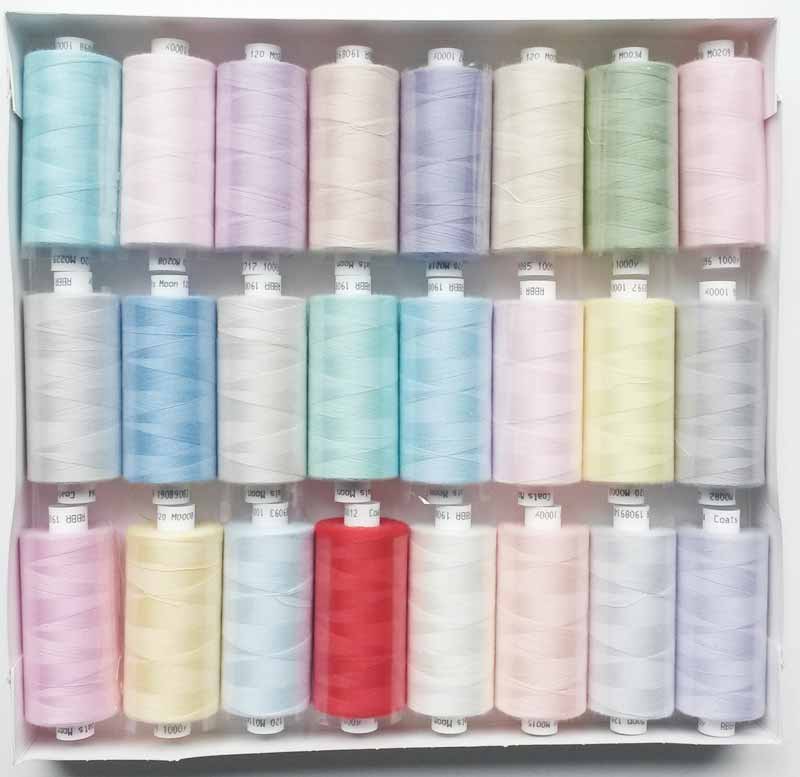 24 Pack Coats Moon Thread Assortment