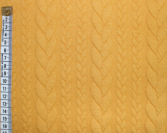 Cable Knit Mustard