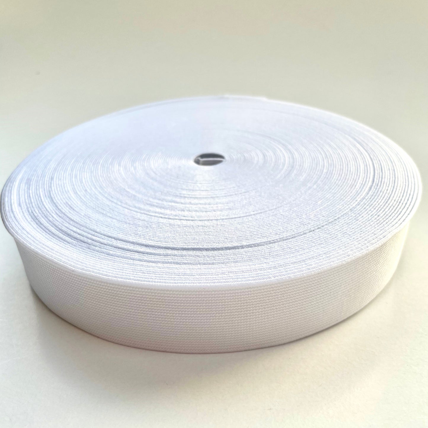 1 ¼" Elastic col White