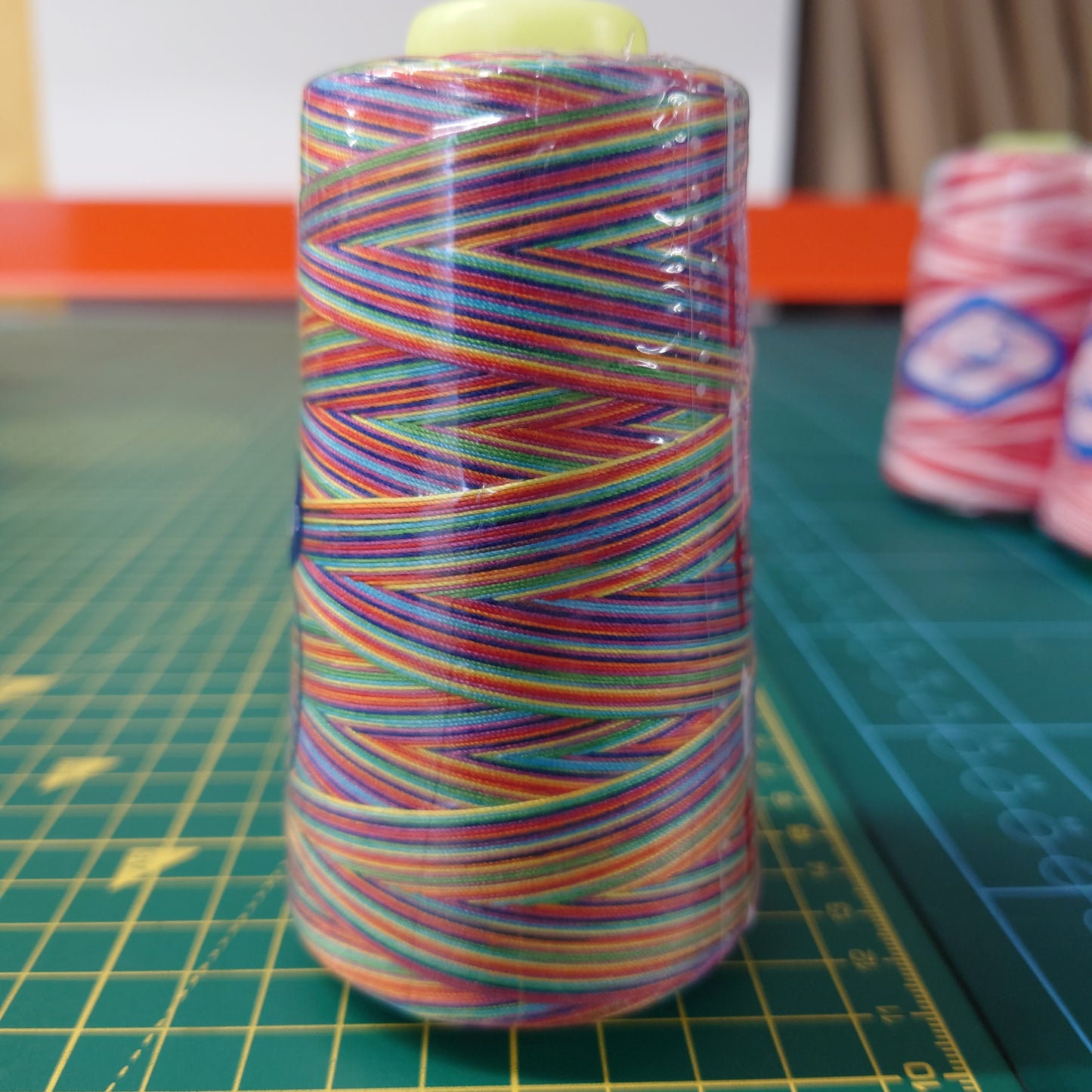 Bright rainbow overlocker cone