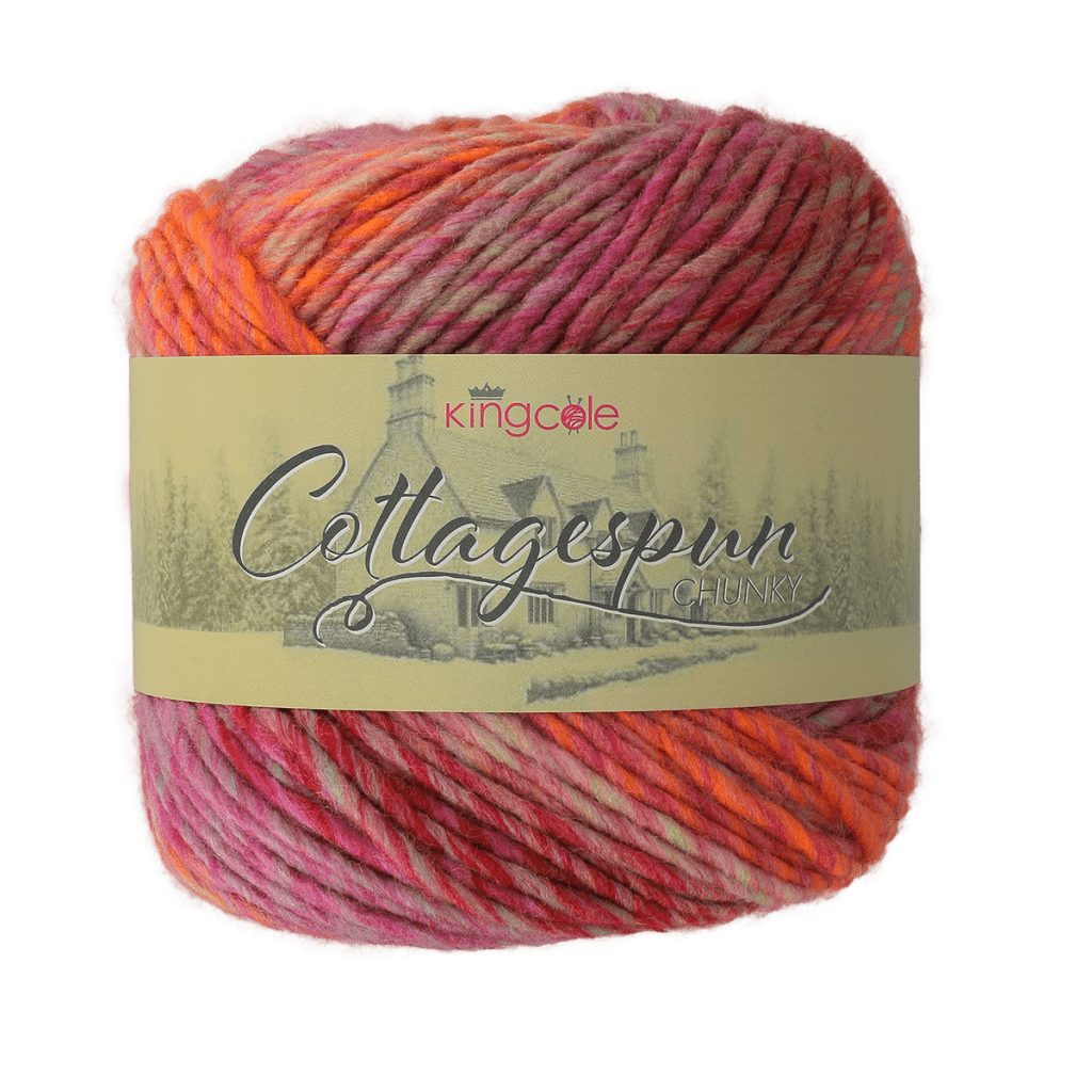 King Cole Cottagespun Chunky 150g Winterberry Red