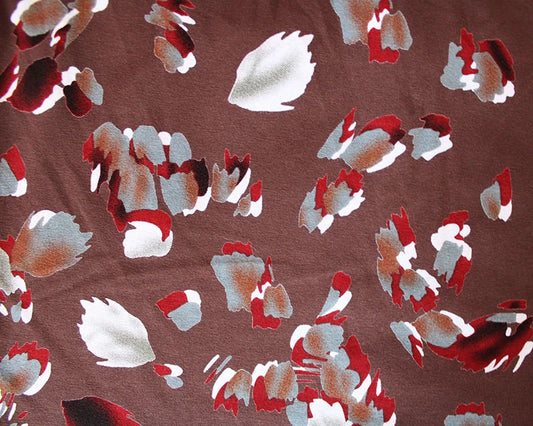 Painty Splash Viscose Jersey - brown
