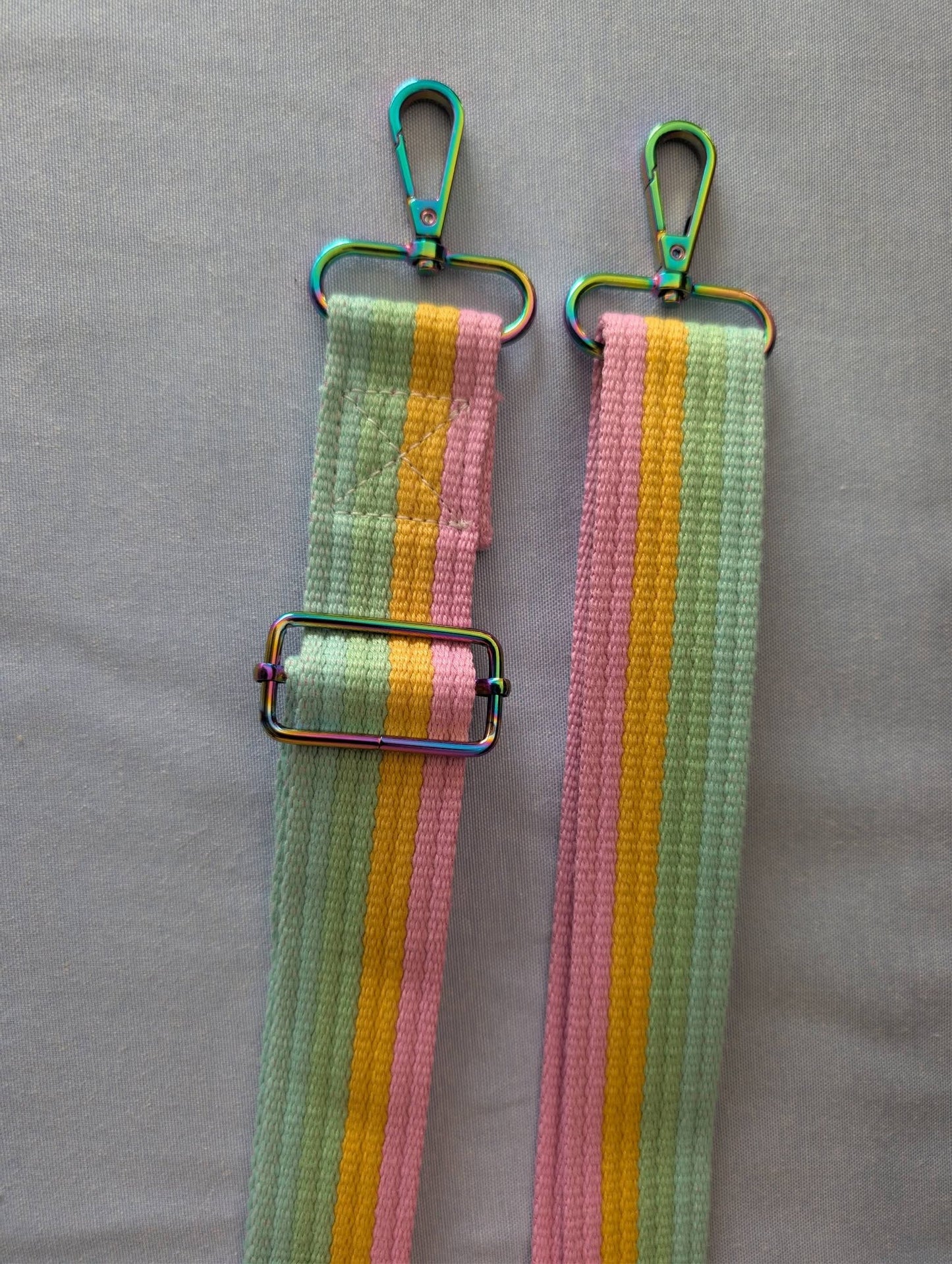 Pastel Rainbow bag strap