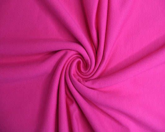 Cerise French Terry Loopback Cotton Jersey