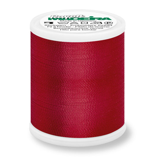 Madeira No.40 Rayon red embroidery thread 1,000m: Spool -1174