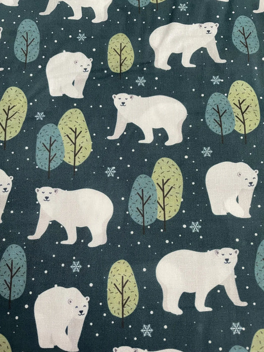 Rose and Hubble Polar Bear Cotton