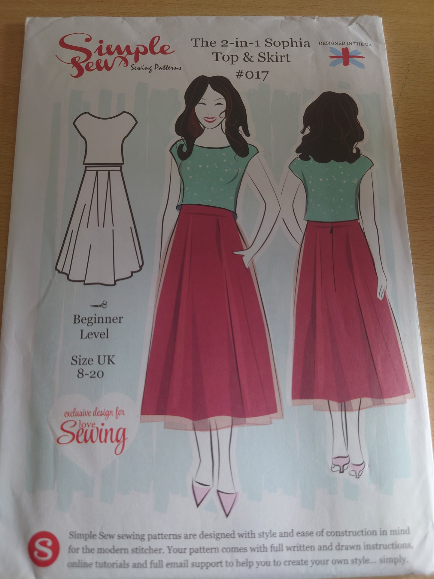 Simple Sew 2-in-1 Sophia Top & Skirt
