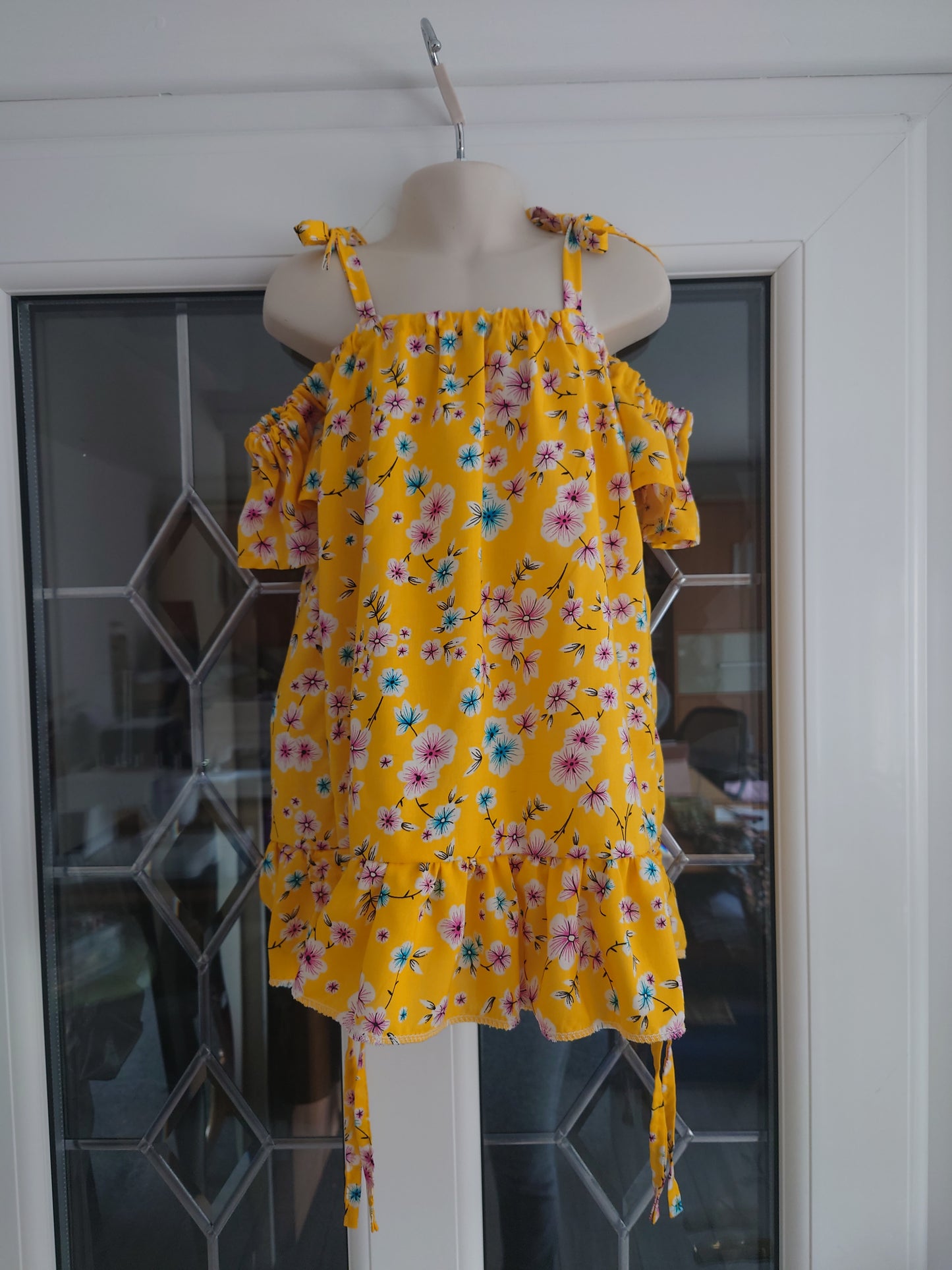 Yellow Floral Viscose