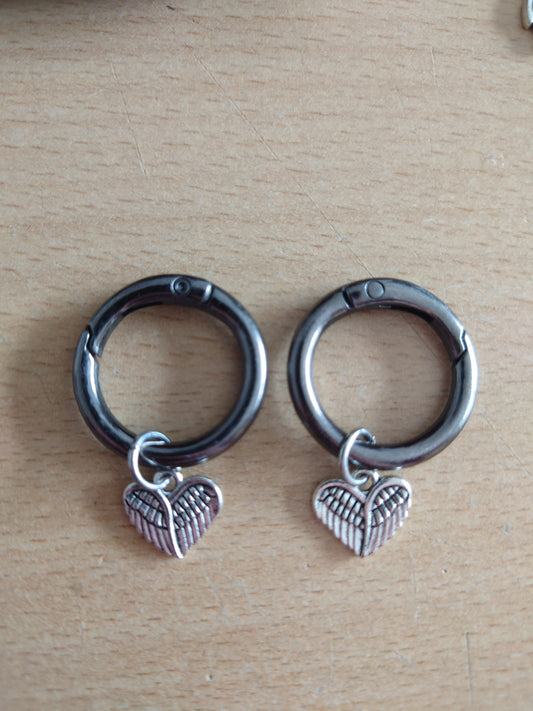 Heart Wings Boot Charms