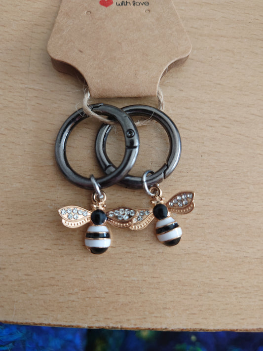 Diamante Bee Boot Charms