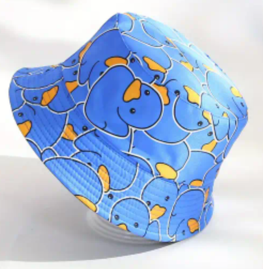 Blue Rubber Ducks Bucket Hat Small