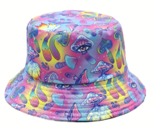 Purple Mushroom Bucket Hat