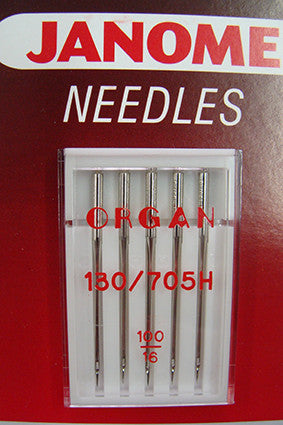 Janome Standard Needles UK Size 16 Metric Size 100