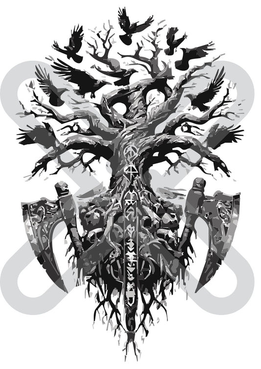 Viking Tree Machine Embroidery File PES ONLY