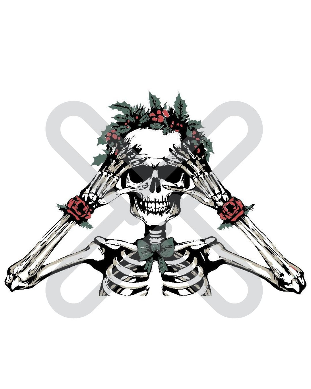 Christmas Skeleton Embroidery File