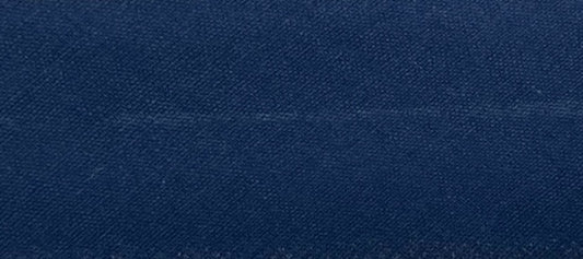 Navy Bias Binding 30mm Wide Folded
