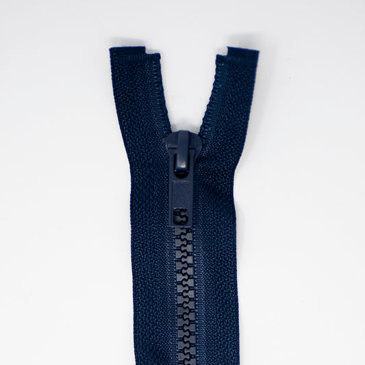 28in chunky nylon zip navy