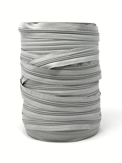 Continuous zip #5 teeth, light grey – Oh Sew Good Fabrics