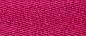 fuchsia – 10mm herringbone webbing, 100% cotton