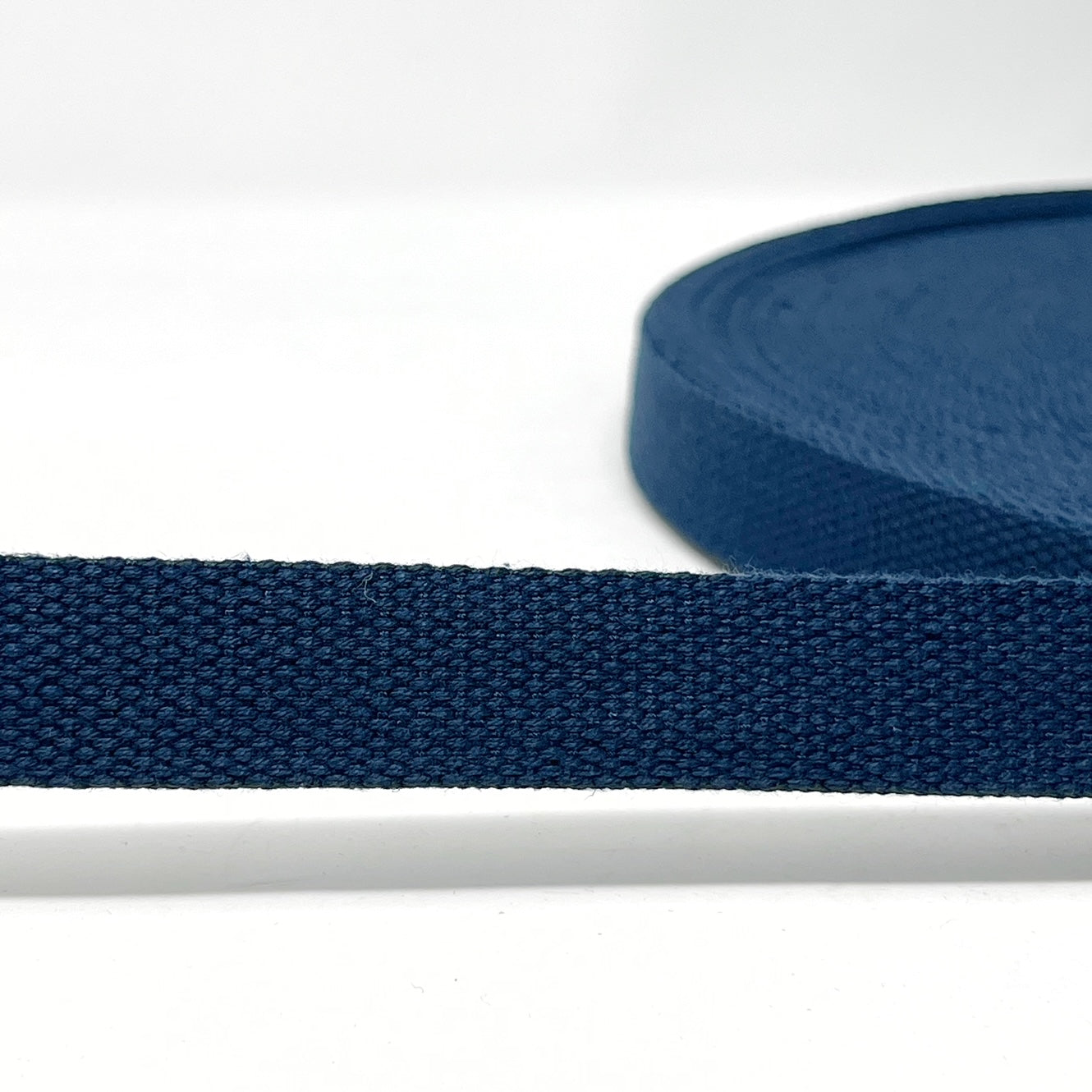 Trim: Webbing: Cotton mix: 25mm: Navy