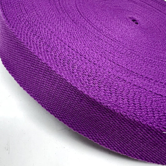 38mm Purple cotton mix webbing
