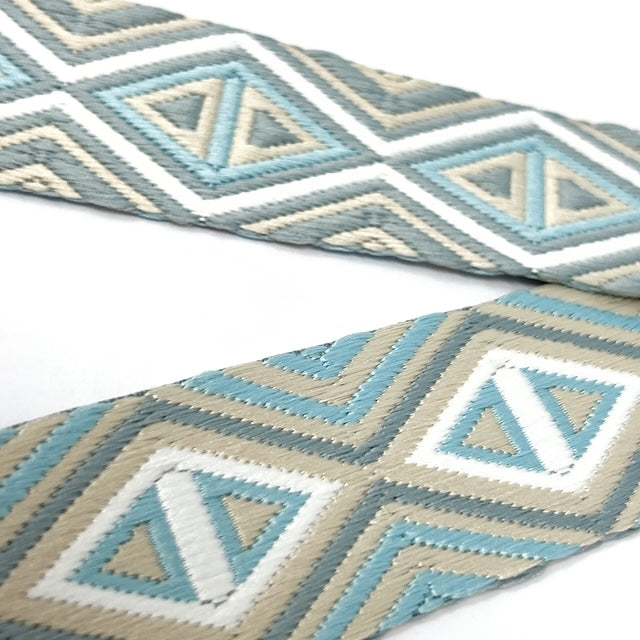 geometric webbing, teal, 38mm