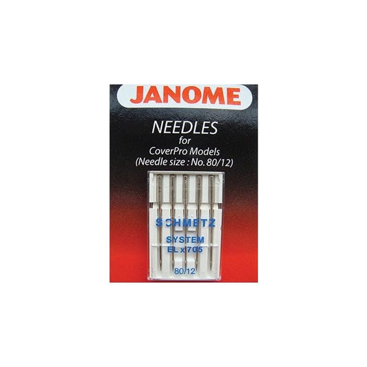 Janome Coverstitch Needles 80/12 ELx705