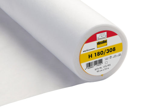Vlieseline H180 / 308 - Ultrasoft Light iron on White